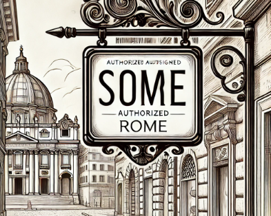 Autorizzazione insegna Roma